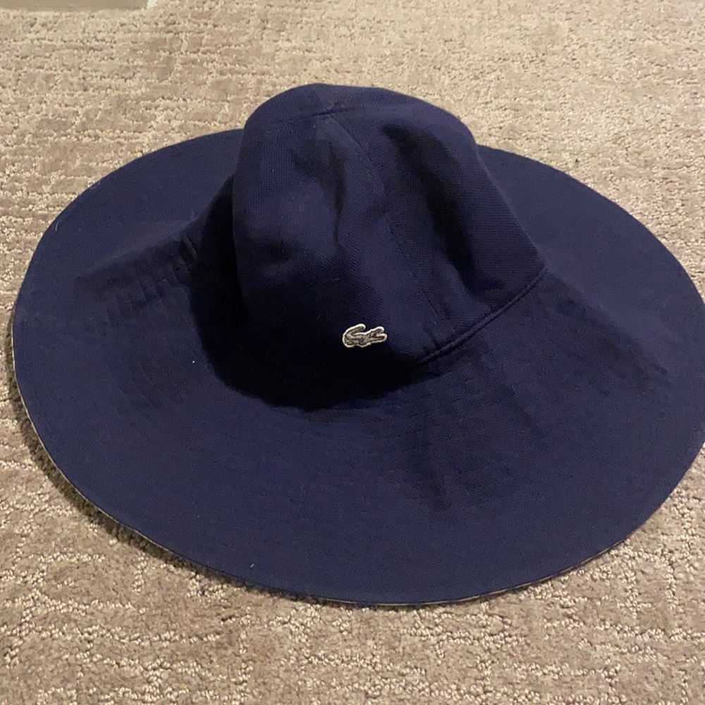 Reversible Lacoste Sun Hat- Navy